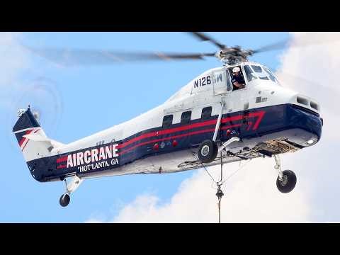 Sikorsky S-58T Helicopter Up-Close: Epic Sound & Raw Power