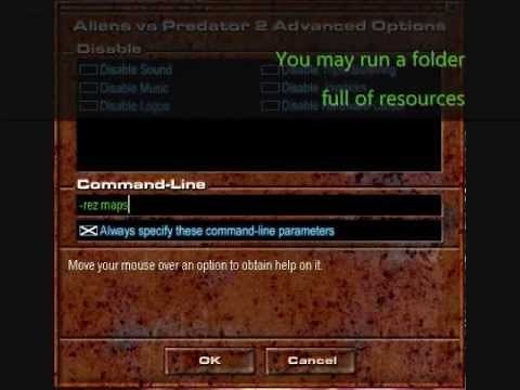Instruction on custom AvP2 Command Lines for Aliens vs Predator 2