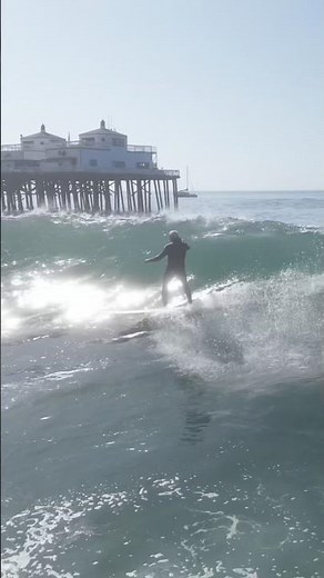 Silver Surfer Carving Up Waves Malibu - Sweet Ride🌊🏄‍♂️🌊🌊🌊