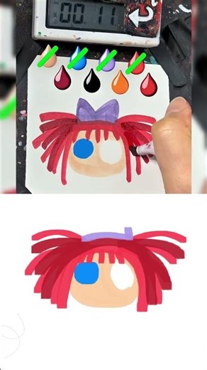 Drawing Ragatha in 30Sec(The Amazing Digital Circus) #art #tiktok #trending #shorts #MillkunTV