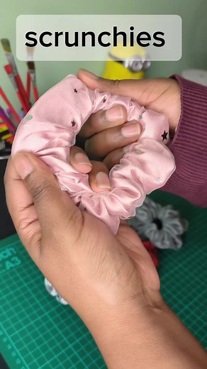 DIY Satin and Tulle Fabric Scrunchies Tutorial