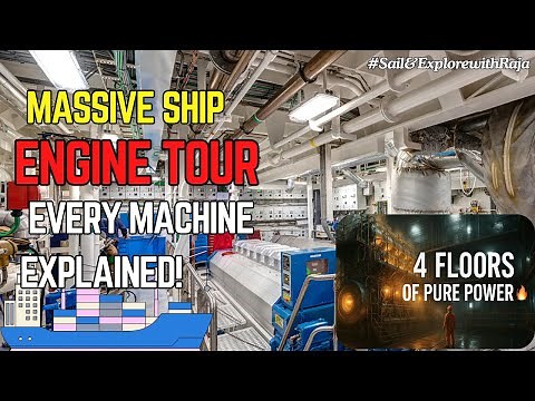 Unbelievable Ship Engine Room Tour | Full 4 Levels Explained Like Never Before! 🔥