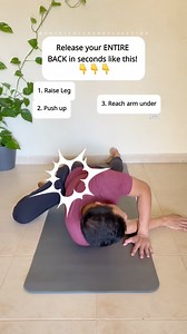 9K views · 101 reactions | Release your ENTIRE BACK in seconds like this! 殺殺殺#backpainrelief #backcrack #backpainstretch #viralchallenge #IKnowSpeed | Keep Moving | Facebook