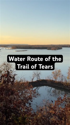 Where thousands of Native Americans were forced across 🪶💔 #nativeamerican #history #trailoftears