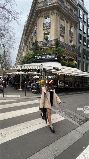 #paris #cafedeflore #pariscafe #fyp #foryoupage #thingstodoinparis #viralhotchocolate