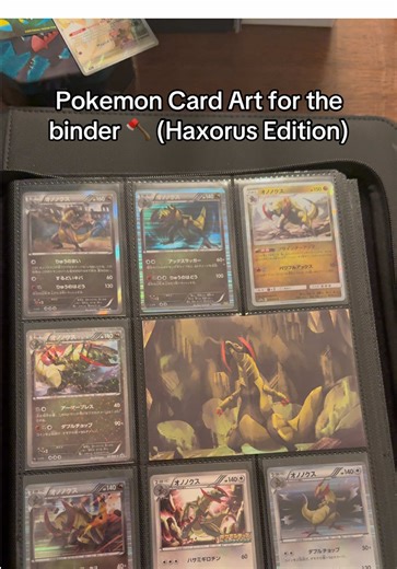 Pokemon Card Art: Haxorus Edition for Your Binder