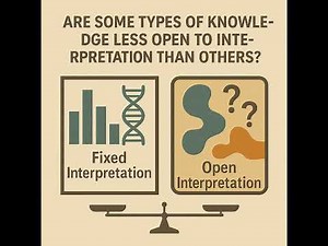 9 - Are some types of knowledge less open to interpretation than others? TOK Exhibition