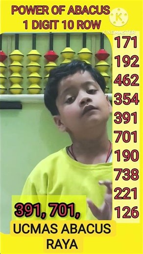 3 Digit 10 Row Visualization | Mental Abacus Calculation Speed Test
