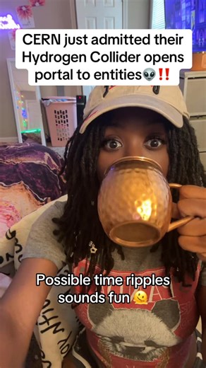 Nicole Hook on Instagram: "So in today’s sci-fi episode it’s getting juicy we have CERN just admitted their Hydrogen Collider opens portal to entities👽‼️now to top it off we have possible time ripples as well🫠 #fyp #viral #foryou #viralreels #cern"