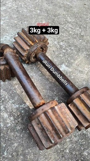 Upcycled Dumbbells: Turning Scrap into Strength 🏋️‍♀️🔩 #dumbbells