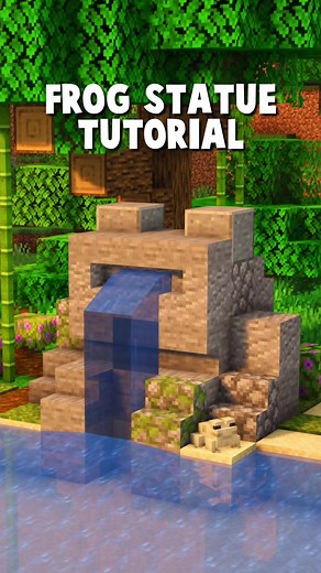 Minecraft Frog Statue Tutorial
