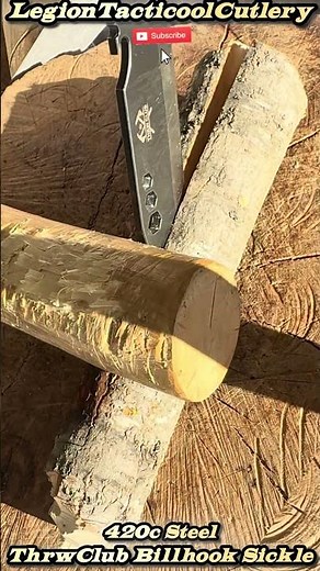 ThrwClub Billhook Sickle in 420c Steel