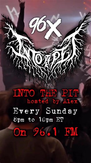 🔊 Every Sunday night from 8pm to 10pm ET, check out INTO THE PIT hosted by 96X’s very own, Alex!! 🎙️ Unleashed during the show is the latest and greatest hardest-hitting metal and hard rock tracks!!! 🤘 📻 757 locals tune into 96.1 FM on your radio for the best variety of metal songs from your favorite artists! Or listen for FREE anywhere by downloading the "96X" app! Or simply ask your smart device to "play 96X" 🎶 #metalhead #heavymetal #metalcore #hamptonroads #96x | 96X