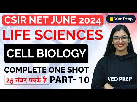 Complete Cell Biology One Shot | CSIR NET JUNE 2024 Life Sciences |Part-10| VedPrep Biology Academy