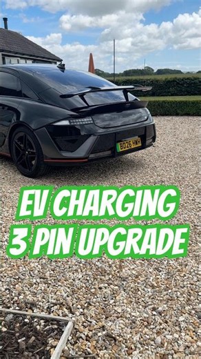 3pin charging cable hack! #hyundai #ioniq6n #evcharging