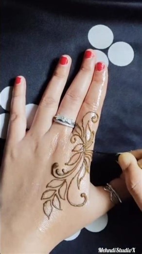 Gorgeous henna tattoo mehndi design💖 | aesthetic mehndi design🤌🏻#mehndi #henna #aesthetic #trending