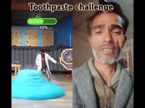 Big toothpaste challenge#shorts