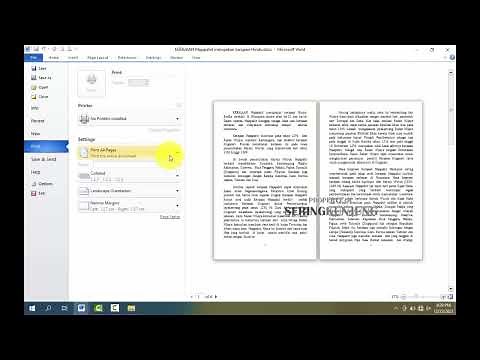 cara cetak buku di microsoft word, cara setting bookfold di microsoft word, cara membuat booklet