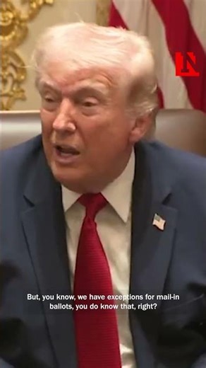 Trump Defends Mail-In Ballot Use: 'Because I'm President'