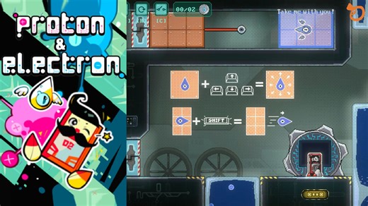 【解谜好游】质子与电子的电磁学平台解谜 - Proton & Electron【游戏推荐/Demo试玩/389】