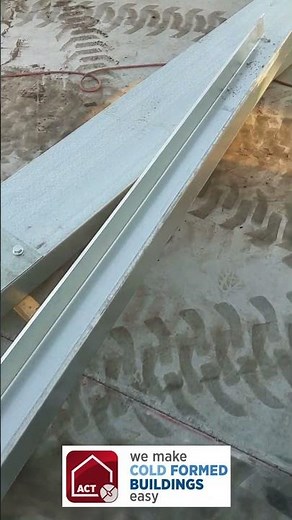 Rafter Assembly Tip #coldformedsteel #buildings #rafters #steelconstruction