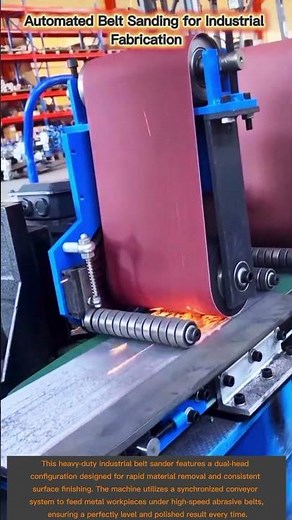 Automated Belt Sanding for Industrial Fabrication