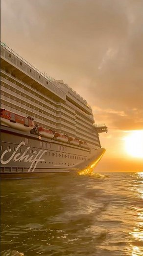 Eine einmalige Perspektive vom Lotsenboot auf die Mein Schiff 2 🌊💙