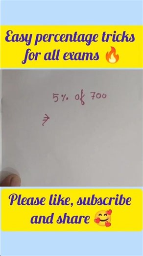 Easy percentage tricks for all exams 🔥#shortsfeed #shorts #short