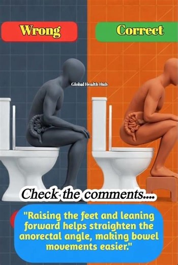 Struggling in the bathroom? This simple posture change can make it easier. #shorts