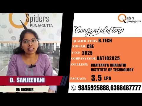 My Placement Journey at Qspiders | Hyderabad PunjaguttaWITHOUT