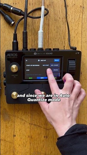 MIDI transmitter on the Aeros Loop Studio