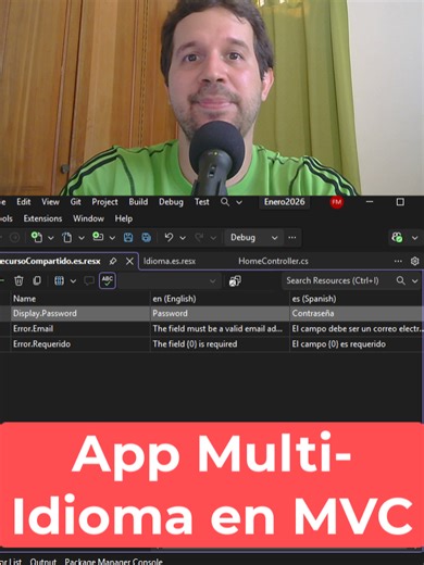 Aplicación Multi-Idiomas en ASP.NET Core MVC Curso completo de ASP.NET Core MVC con descuento: En el enlace de mi perfil #programacion