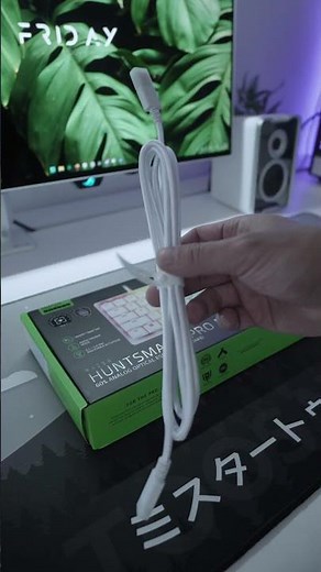 RAZER Huntsman V3 Pro Mini White Edition Unboxing 🐍😈 | #keyboard #gaming #esports #pcgaming #razer