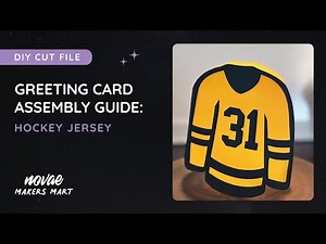 DIY Hockey Birthday Card | Hockey Jersey Card Template