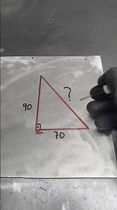 a simple hack to measure any triangle #idea #art #trick #metal #metalwork