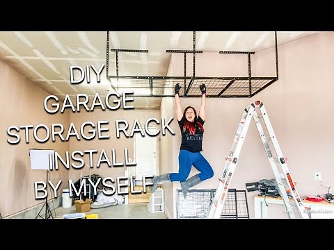 OVERHEAD STORAGE RACK DIY - FLEXIMOUNT RACK INSTALL AND REVIEW