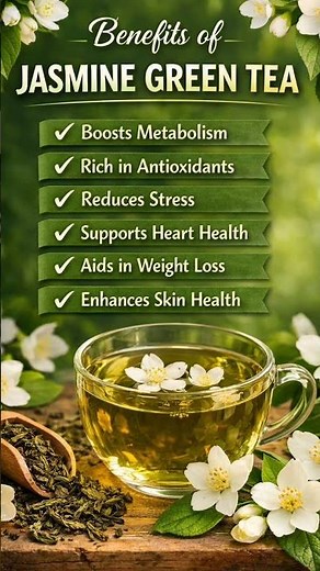 Jasmine Green Tea Benefits 🌼🍵 | Drink This Daily for Health!