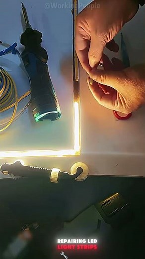 Methods for splicing and repairing LED light strips 💡🪡🛠️