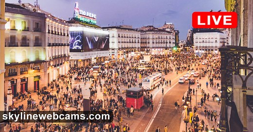 【EN VIVO】 Cámara web Puerta del Sol y el Tío Pepe | SkylineWebcams