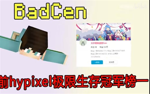 【MC/超燃混剪】曾经的国际服UHC榜一Badcen！