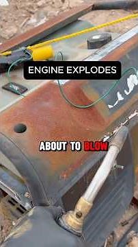 Extreme Engine Explosion High RPM failure. #diy #mechanic