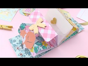 Tiny Mini Album Tutorial for Small Trinkets & Easy Snail Mail 🐌 6x6 Papers