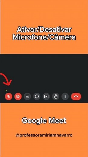 Como ativar ou desativar sua câmera e microfone no Google Meet #googlemeet