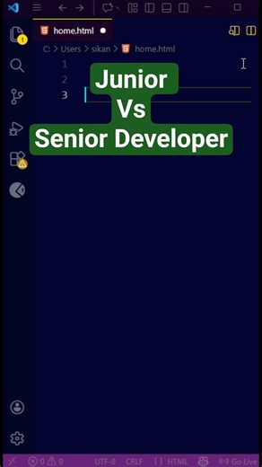 Difference between junior and senior developer #codingtutorial #frontend #webdevelopment