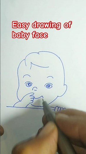 Easy Baby Face Drawing // Cute Baby Sketch Step by Step.