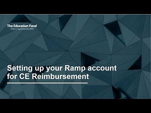 Ramp Account Setup