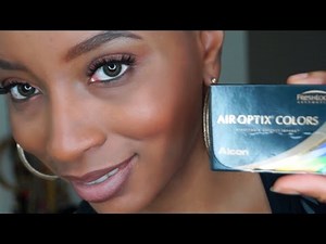 💚 Air Optix Colors - Green Contact Lenses Review !!! Best Colored Contacts for Brown Eyes !!!