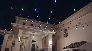 Hampton Bay 100-Light 40 ft. Indoor/Outdoor Plug-In Integrated LED RGB Color Changing Novelty String Light Powered by Hubspace HB-10035SC-BK