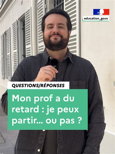 "Si mon prof a 15 minutes de retard. Avons-nous le droit de partir san...