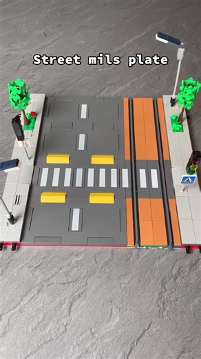 Creating a Detailed Lego Street with Tram Line
